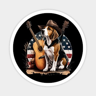 Country Beagle Magnet